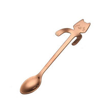 Load image into Gallery viewer, Cute Mini Stainless Steel Cat Coffee Spoon